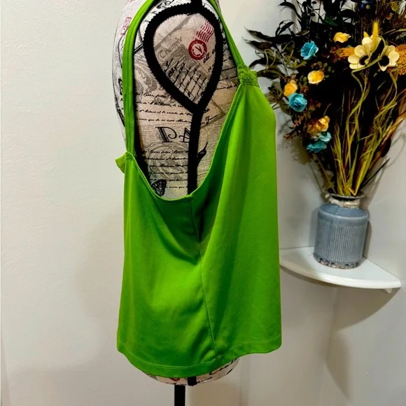 Cato Vibrant Green Lace Camisole Women's size XL - Picture 4 of 8